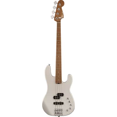 Charvel Pro-Mod San Dimas Bass PJ IV 4-String Bass Caramelized Maple Neck w/ Dimarzio Pickups - Platinum Pearl image 3