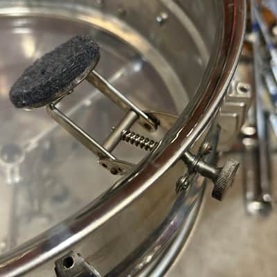 Ludwig&Ludwig Silver Anniversary 6 1/2 X 14" Snare Drum (TL-416) 1936 - Nickle Over Brass (NOB) image 14