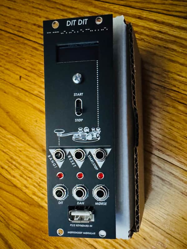 Moffenzeef Modular DITDIT Eurorack Text to Morse Code Trigger Rhythm Module with Mini Keypad image 1