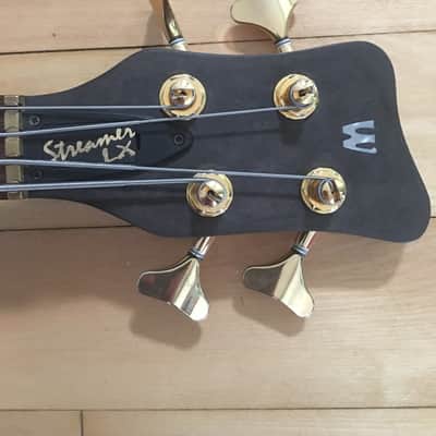 Warwick Streamer LX 4 Left Handed 1998 Flamed Maple Oil Finish image 5