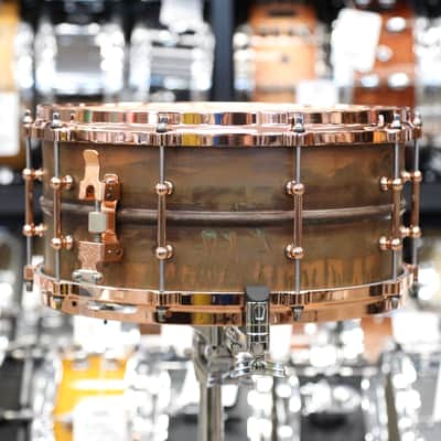 Ludwig 6.5x14" Copperphonic w/ Copper Hardware & Tube Lugs LC663TC image 11