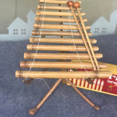12-Note Mini T’rung Bamboo Instrument – Handmade Ethnic Percussion from Vietnam’s Central Highlands image 2