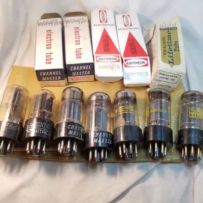 Matsushita etc. Matched Pair (2) 6SN7GTB tNOS AT1000 TESTED Vacuum Tubes Japan dual triode 1957-1970 image 2