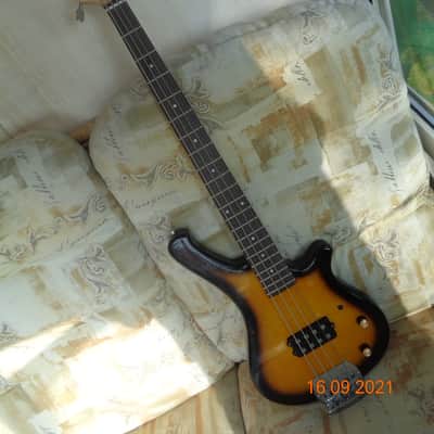 Bass guitar: Ricky styled musicman bridged custom made bass image 2