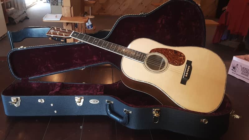 Marklund D-42S 2018  Moon Spruce/Madagascar  (Unreal 12 fret tone and string separation) image 1