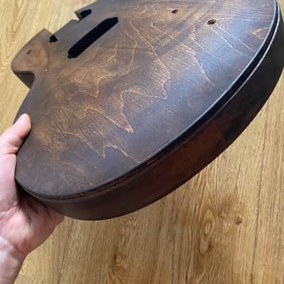 Unfinished Carbonized LP-Style Guitar，Alder Body + Mahogany Neck with Rosewood Fingerboard image 9