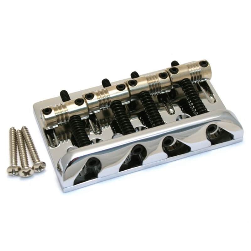 Fender HiMass™ Vintage Bass Bridge Assembly, Chrome image 1