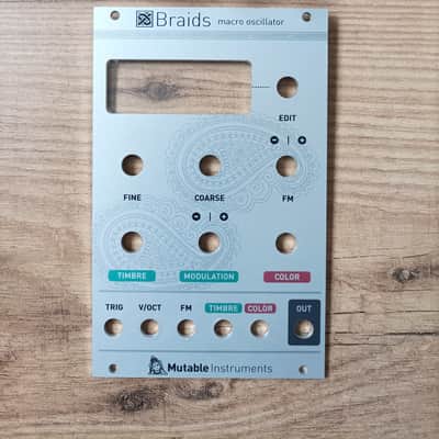 Mutable Instruments Braids panel & Rogan knobs image 1