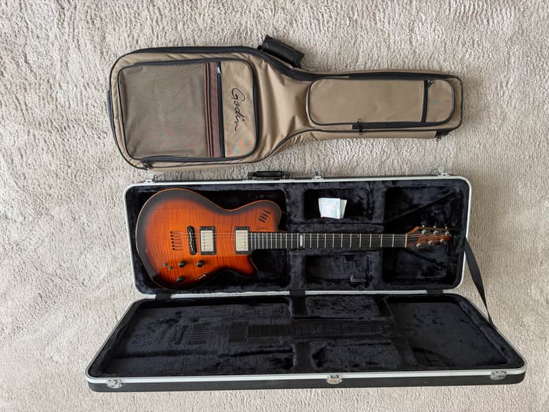 Godin LGX-SA with AAA Flame Maple Top image 1
