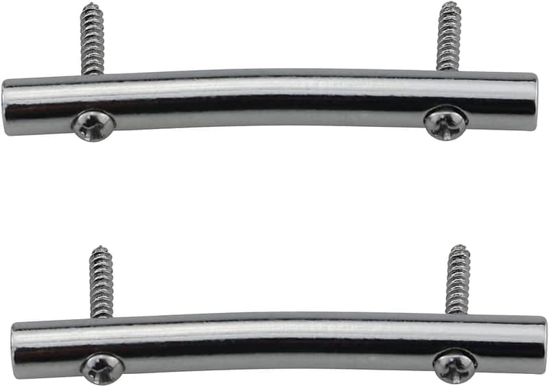 2PCS Guitar String Retainer Bar String Tension Bars Headstock String Trees Guitar String Retainer Bar for Floyd Rose Guitar, Silver image 1