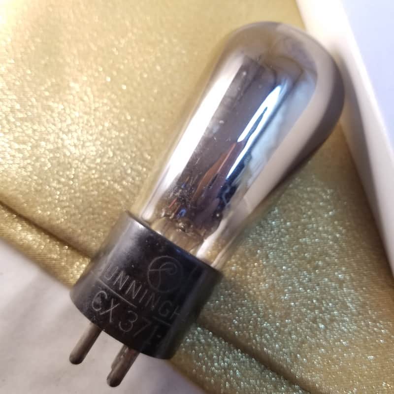 RCA Tight Matched Pair (2) Type 71A Antique tNOS AT1000 TESTED Vacuum Tubes Engraved Globe Power Amplifier CX371 1926-1930 image 1