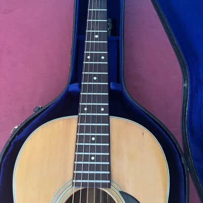 Vintage Jumbo by Tahara – New Yorker / Parlor Folk Guitar – Japanese Workshop – Original Case image 3