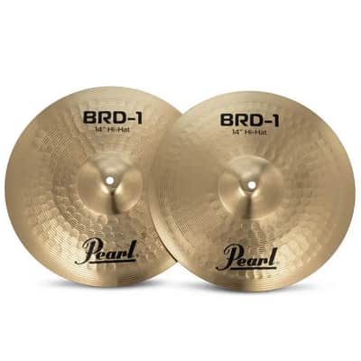 Pearl Brilliant Hammered Brass 3pc Cymbal Set 14/16/20 image 3