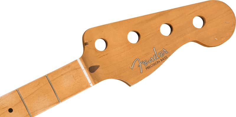 Road Worn® '50's Precision Bass® Neck, 20 Vintage Frets, Maple, "C" Shape image 1