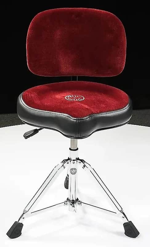 Roc N Soc Nitro Red Drum Throne w Backrest, Hydraulic / New In Box / Auth Dealer / Free Shipping image 1