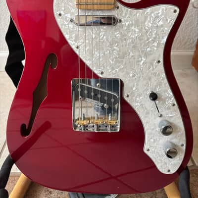 Deluxe Fender Thinline Telecaster MIM - Candy Apple Red image 3
