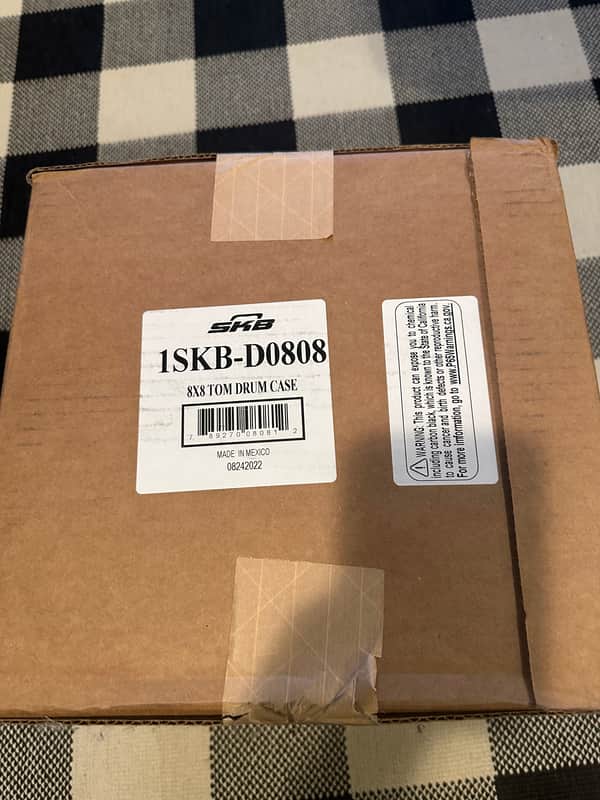 New in Box! SKB 1SKB-D0808 Molded 8x8" Tom Case with Padded Interior 2010s - Black image 1