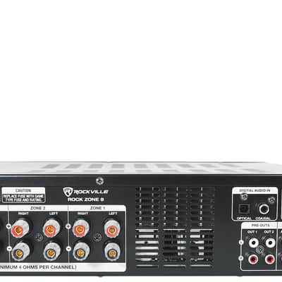 Rockville Rock Zone 8 8 channel 8 Zone 1000W RMS Multi Room Receiver/Amplifier image 4