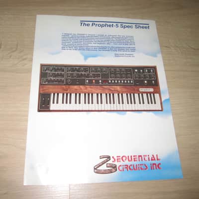Sequential Circuits Prophet-5 Brochure + Prophet T8 Catalog - Original Vintage Synthesizer Brochure's image 3