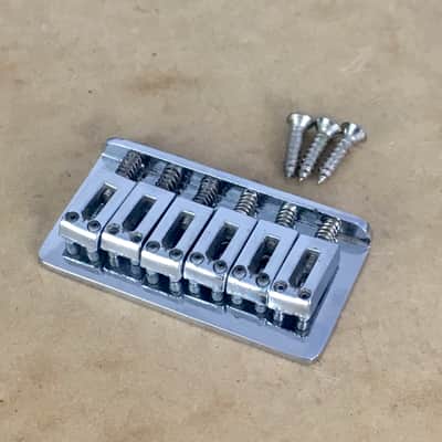 Vintage Fender 70s Tele Deluxe Bridge Thinline Hardtail Original 011032 Saddles 52.8mm String Spacing image 8