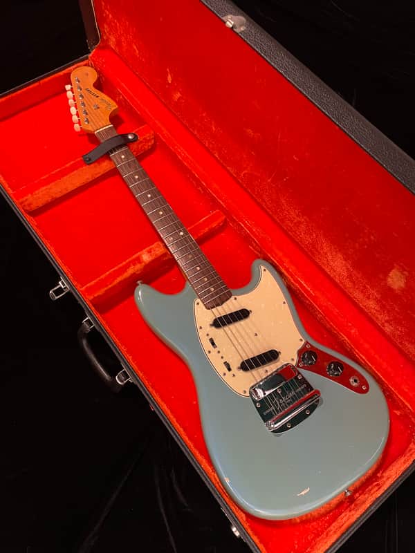 1964 Fender Mustang - Blue - all original w/ohsc - Very Good
