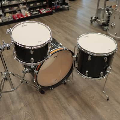 Pre-Owned Ludwig Classic Maple "El Camino" 3-Piece Shell Pack 12/14/20 (Black Sparkle With Gold Sparkle Accents) image 12