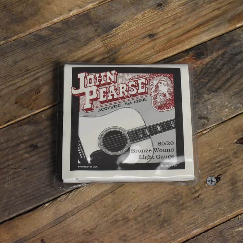 John Pearse 200L 80/20 Bronze Acoustic Guitar Strings - 12/53 image 1