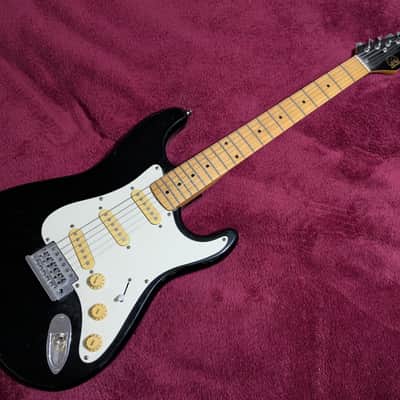 Hondo H-7600B Strat Copy 1984 - Black - Made in Korea image 1