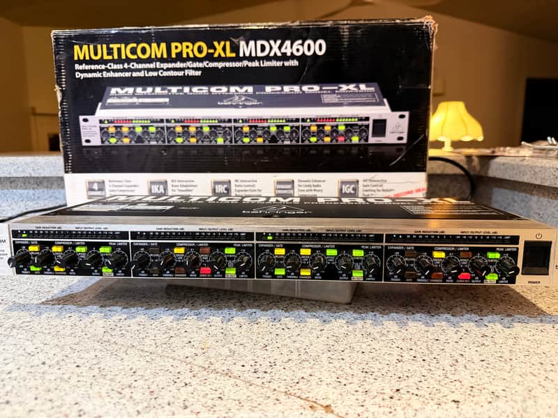 Behringer Multicom Pro-XL MDX4600 4-Channel Audio Interactive Dynamics Processor 2010s - Black / Silver image 1