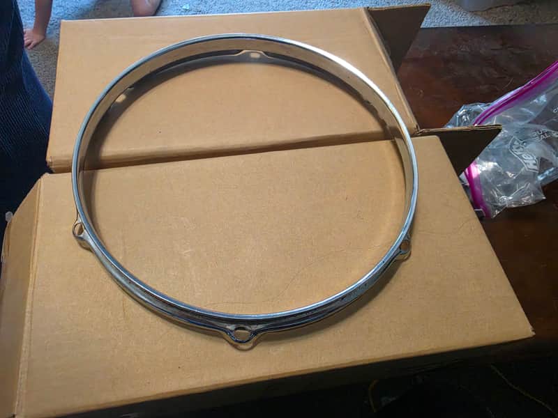 Tama Superstar 10" - 6 Lug Tom Hoop 1980's - Chrome image 1