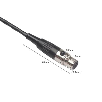 Mini XLR 3 Pin Male to Female Pro Microphone Cable;3-Pin Mini XLR Male to Female Microphone Cable (1 Meter) image 3