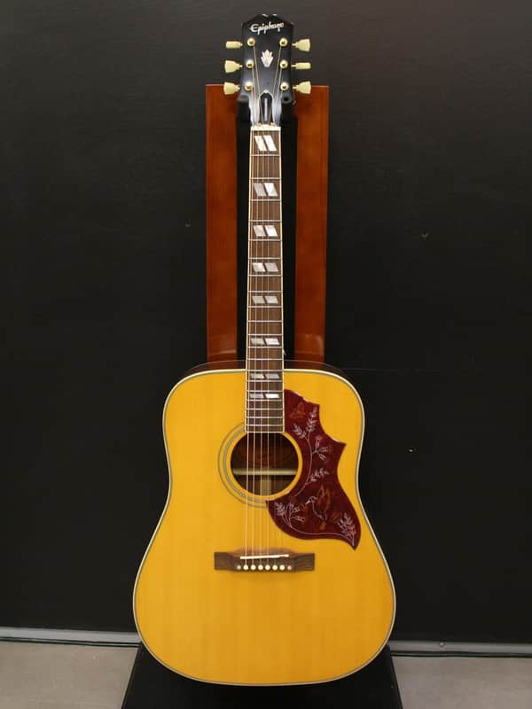 Epiphone Hummingbird Acoustic Guitar, Aged Antique Natural Gloss image 1
