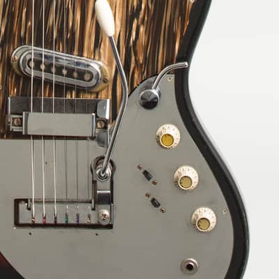 Framus  5/168-52 Strato Deluxe Solid Body Electric Guitar (1965), ser. #33296-65H, black gig bag case. image 11