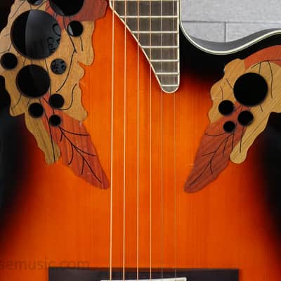 Ovation E-Acoustic Guitar Celebrity Elite CE48 Super Shallow Cutaway - Sunburst image 4