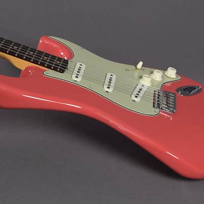 Fender Custom Shop Stratocaster 1959 TCP Vintage Custom Faded Aged Fiesta Red image 3