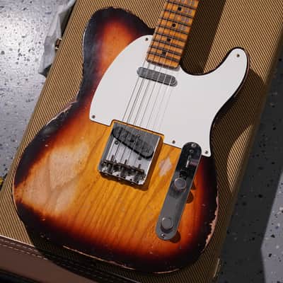 Fender Custom Shop 1958 telecaster LTD Heavy Relic Chocolate 3 Tonesunburst image 3