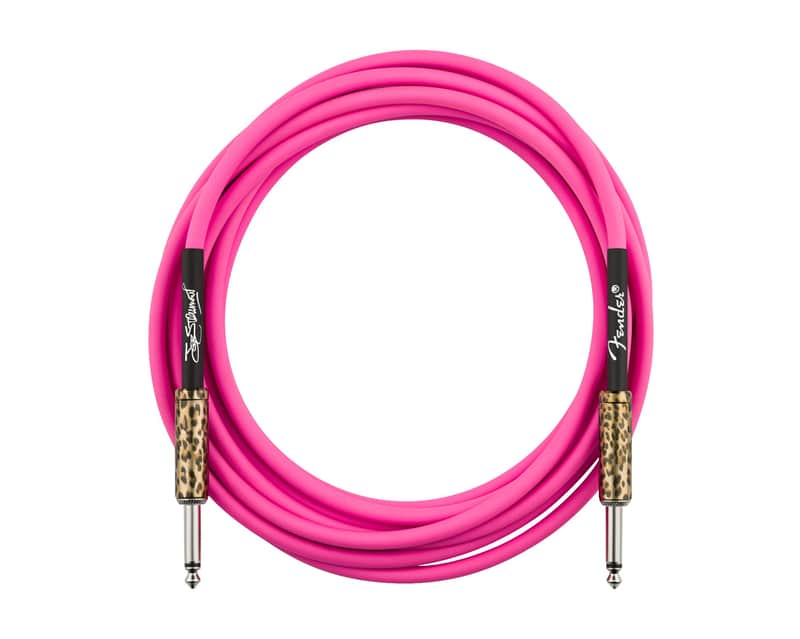 Fender Joe Strummer 13' Instrument Cable - Pink Leopard image 1
