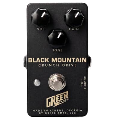 Greer Amps Black Mountain Crunch Drive Effect Pedal image 1