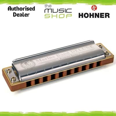 Hohner 2005/20 Marine Band Deluxe 10 Hole Diatonic Harmonica, Db Major - M200502 image 1