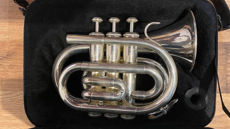 Pocket Trumpet J. Michael Technology TR-400PSL With Case image 1