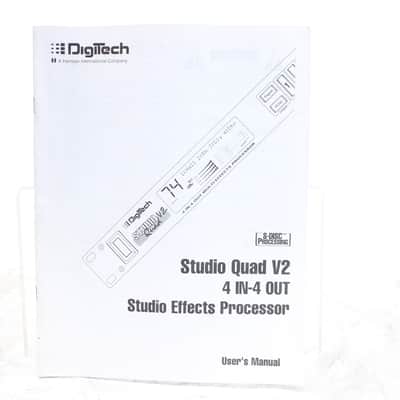 Digitech Studio Quad V2 User's Manual image 1