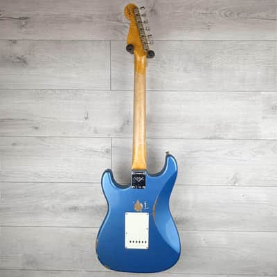 FENDER 1962 Custom Shop Stratocaster Relic, Rosewood Fingerboard, Aged Lake Placid Blue image 2