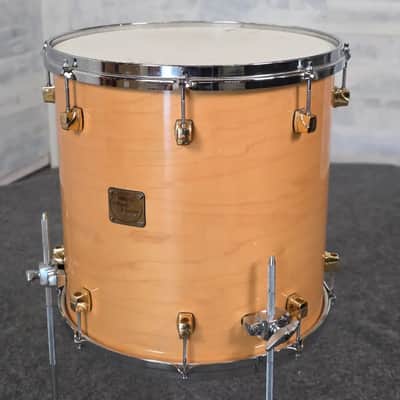 Used Yamaha Maple Custom Drum Set Natural Gloss w/Gold Hardware MIJ - Very Good image 13