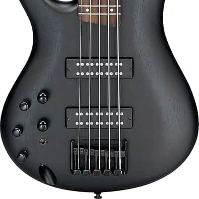 Ibanez SR305EBL Standard Left-Handed 5-String Bass Guitar, Jatoba Fingerboard, Weathered Black image 1
