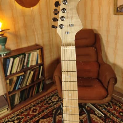 Formanta Style USSR Electric Guitar Built In Tone Bender Soviet Germanium Fuzz image 8