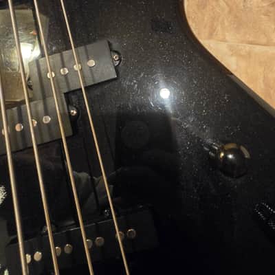 Squier MB-4 Skull Electric Bass Guitar image 4