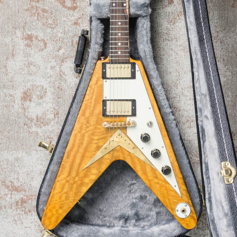 Echopark Flamed Korina Flying V Albert 58 Custom image 1