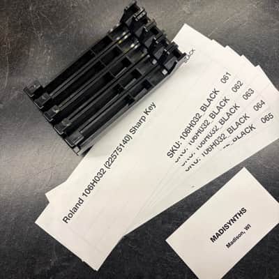 ORIGINAL Roland BUNDLE of Replacement SHARP/BLACK Keys (106H032) for Juno-6/60/106, Jupiter-6/8, HS-60, SH-101, VK-09, JX-3P image 2