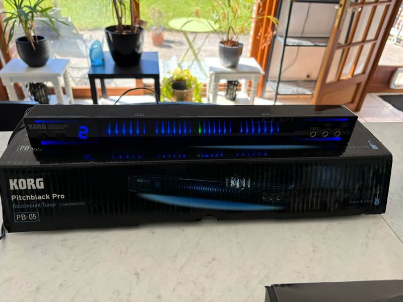 Korg PB-05 Pitchblack Pro Rackmount Tuner 2010s - Black image 1