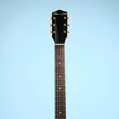 Silvertone 1420 Vintage Stratotone Black Electric Guitar image 4